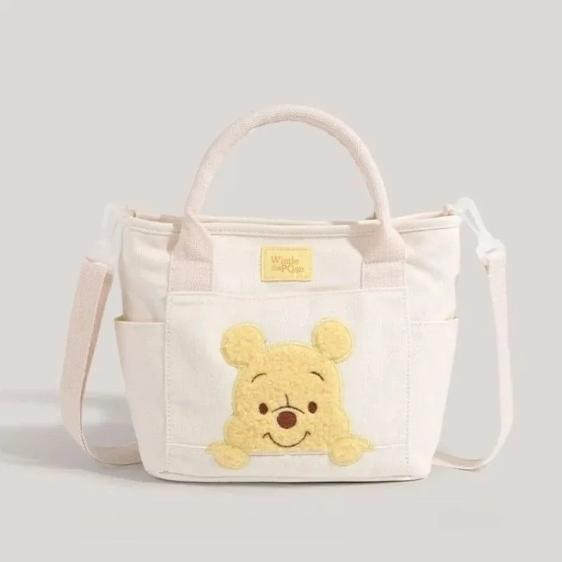 Various Styles of High-quality Cartoon Mickey Canvas Handbags Large Capacity Shoulder Bag Women's Fashion Handbag Shopping Bag