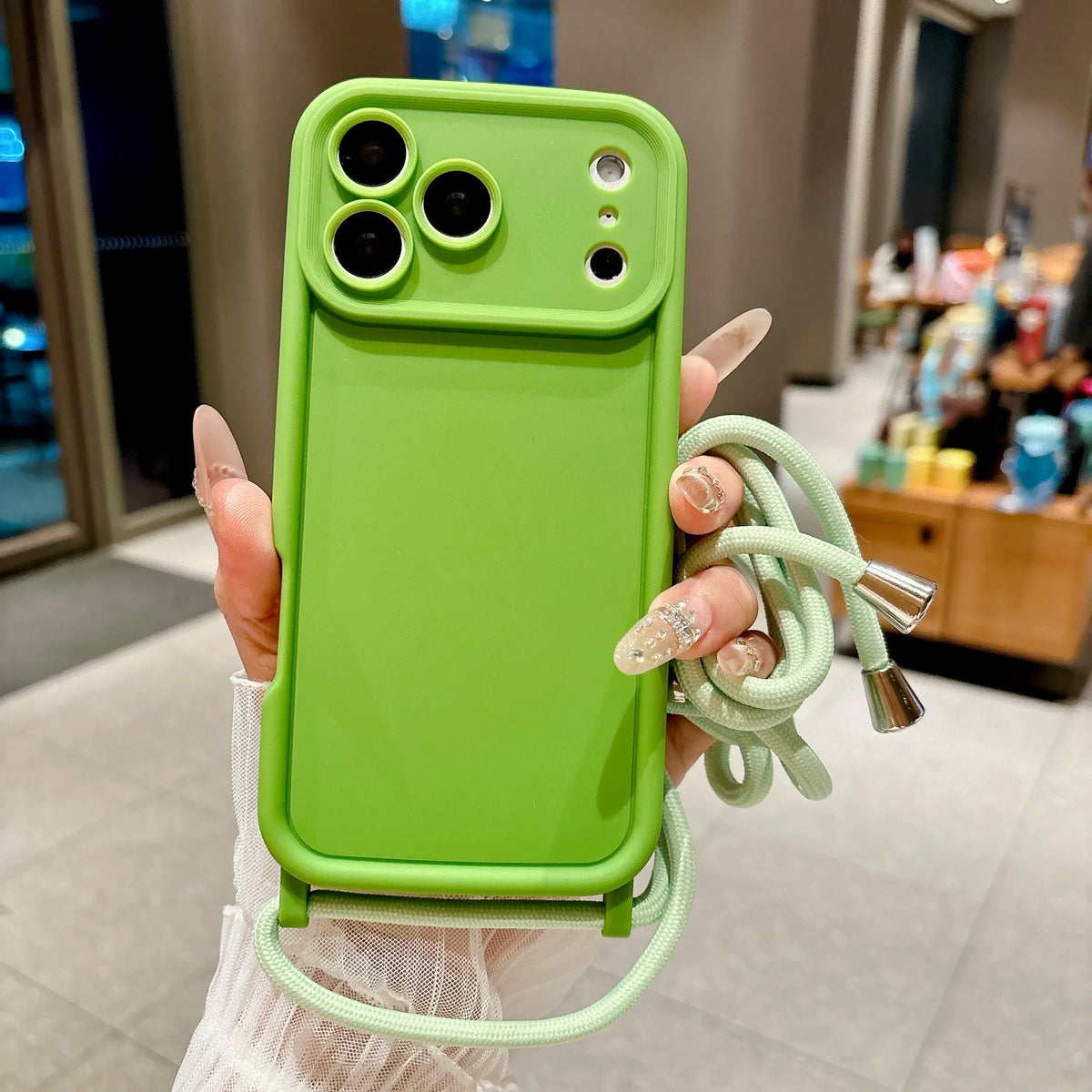 Phone Case For iPhone 18 17 16 15 14 13 12 11 Pro Xs Max 7 8 Plus 16e 17e Crossbody Adjustable Lanyard Strap Rope Soft Cover