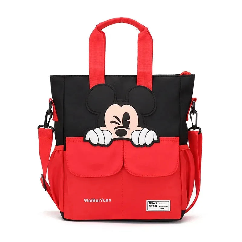 Various Styles of High-quality Cartoon Mickey Canvas Handbags Large Capacity Shoulder Bag Women's Fashion Handbag Shopping Bag