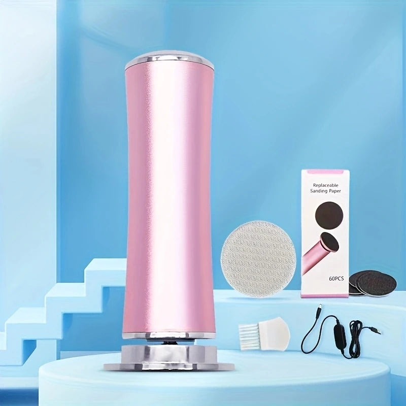 Electric Foot Callus Remover Electronic Foot Grinder Kit Pedicure Tool for Heel Dead Skin Care, Includes Replacement Sandpaper