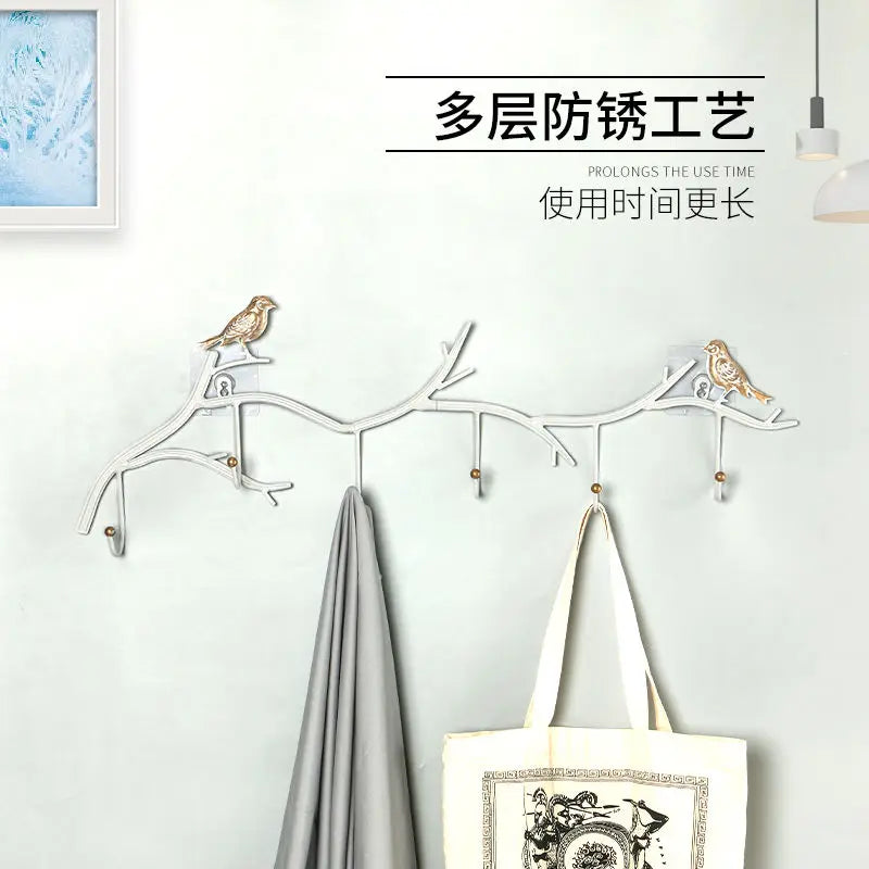 Creative Wall Hanging Clothes Hanger Upon Entering The Doorcoat Rack No Punching Holes At The Entrance Wall Clothes Hook