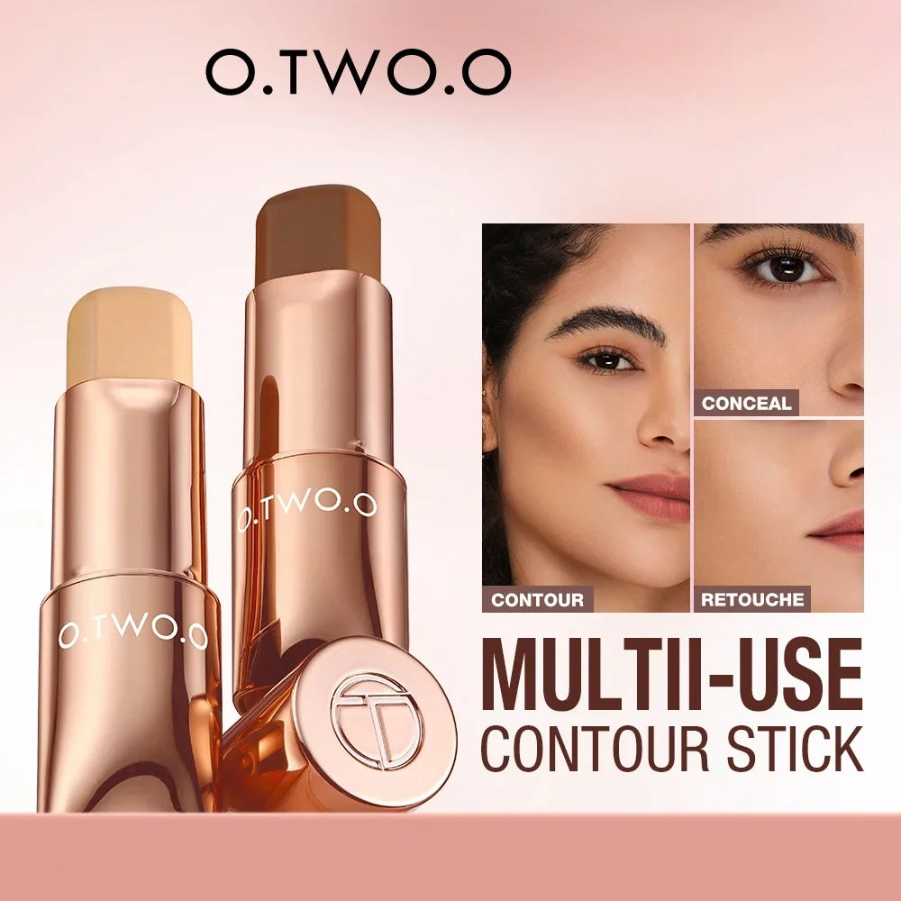 O.TWO.O コントゥアスティック クリーム ロングウェア 軽量 ブライトニングスティック 簡単フェイススカルプト コンシーラー ブロンザー コントゥアリング メイクアップペン