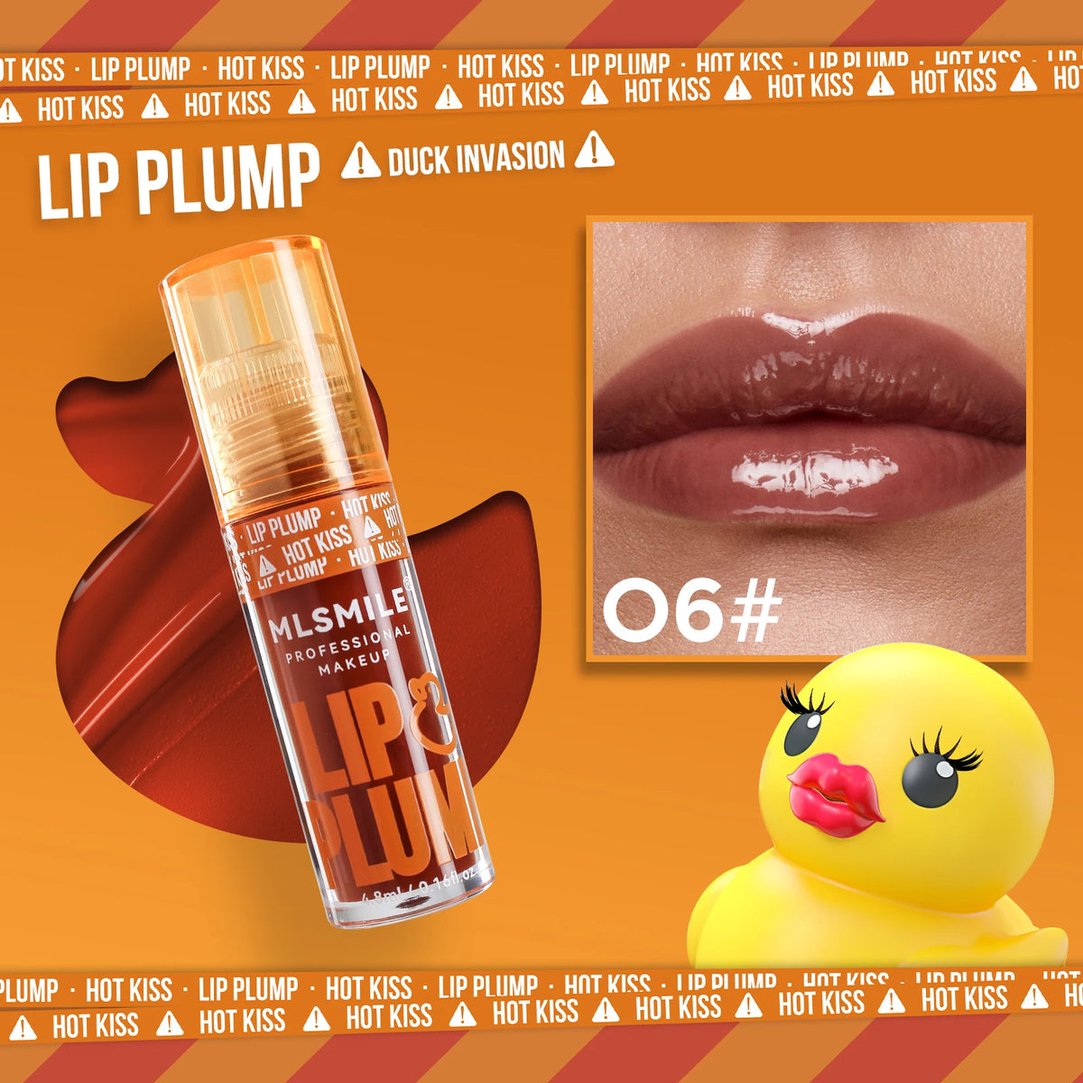 MLSMILE ダックリッププランプリップオイル 保湿リップグロス ミラーウォーター ナチュラル ロングラスティング グロス パール リップグレーズセット