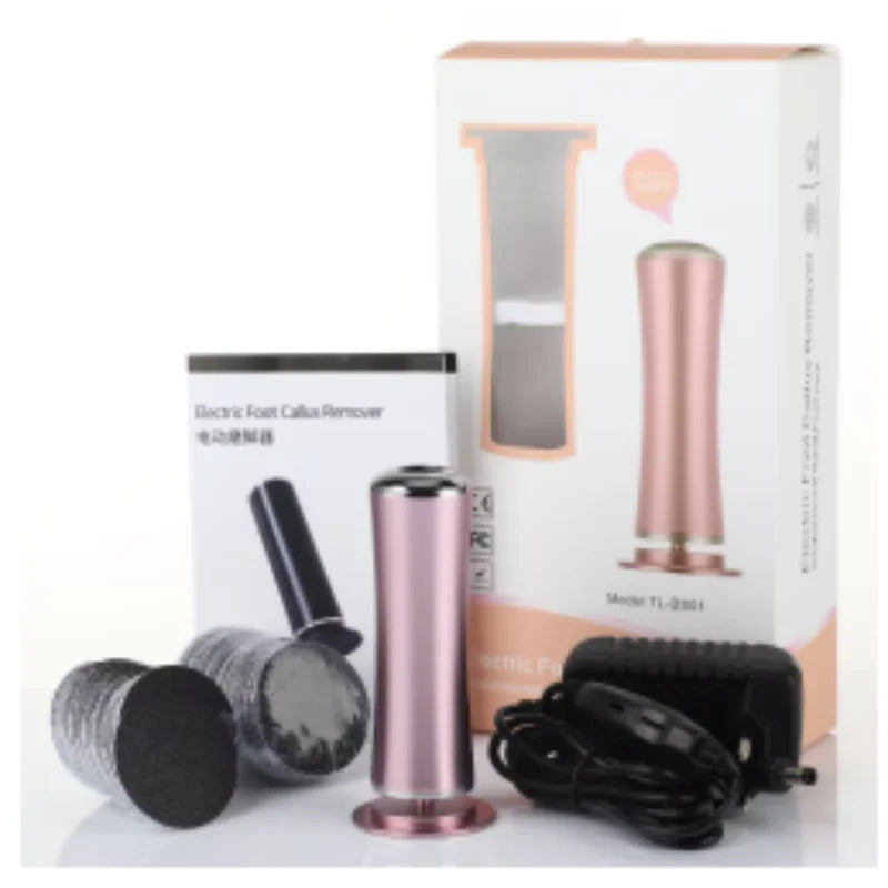 Electric Foot Callus Remover Electronic Foot Grinder Kit Pedicure Tool for Heel Dead Skin Care, Includes Replacement Sandpaper