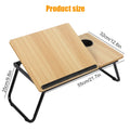 Portable Lazy Table Folding Computer Desk 5-Level Height Adjustment Folding Table for Sofa & Bed Dormitory Home Study Desk