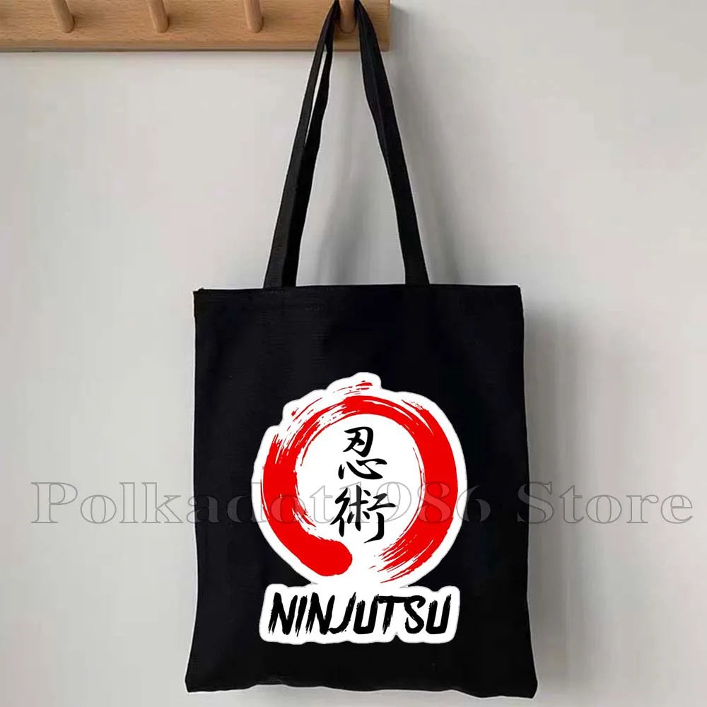 Tokyo Mount Fuji Japan Cherry Blossom Osaka Sakura Kanagawa Wave Japanese Style Samurai Canvas Tote Bag Shopper Cotton Handbag