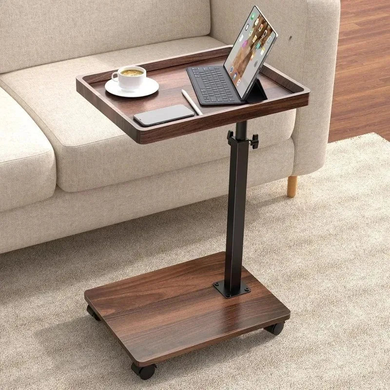 Side table Modern simple rectangular household small apartment Bedroom removable side table Double layer small coffee table