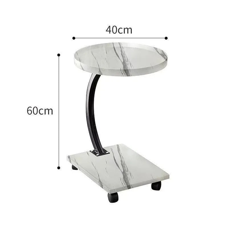 Side table Modern simple rectangular household small apartment Bedroom removable side table Double layer small coffee table