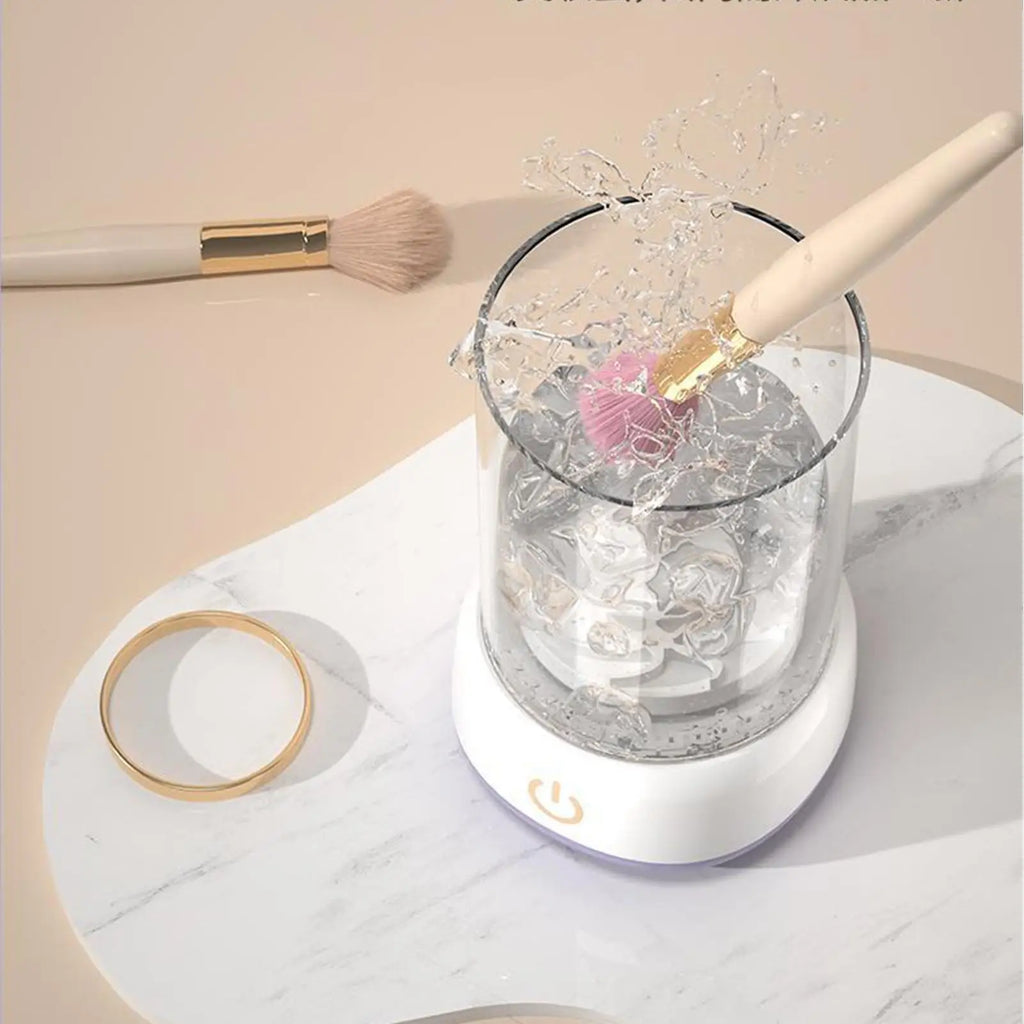Professional Makeup Brush Cleaner Makeup Tool Washer Portable Automatic Cosmetic Brushes Cleaner Machine for Home Vanity Travel