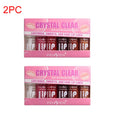 6PCS Moisturizing Lip Gloss Transparent Lip Oil Hydrating Lip Glaze Lip Plumper Hydrating Make Up Liquid Lipstick Lips Cosmetics