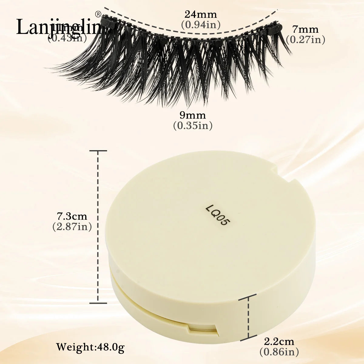 1 Pair Reusable Magnetic Eyelashes 3D Mink Lashes Long-Lasting No Glue Needed False Eyelashes and Magnetic Tweezers Set