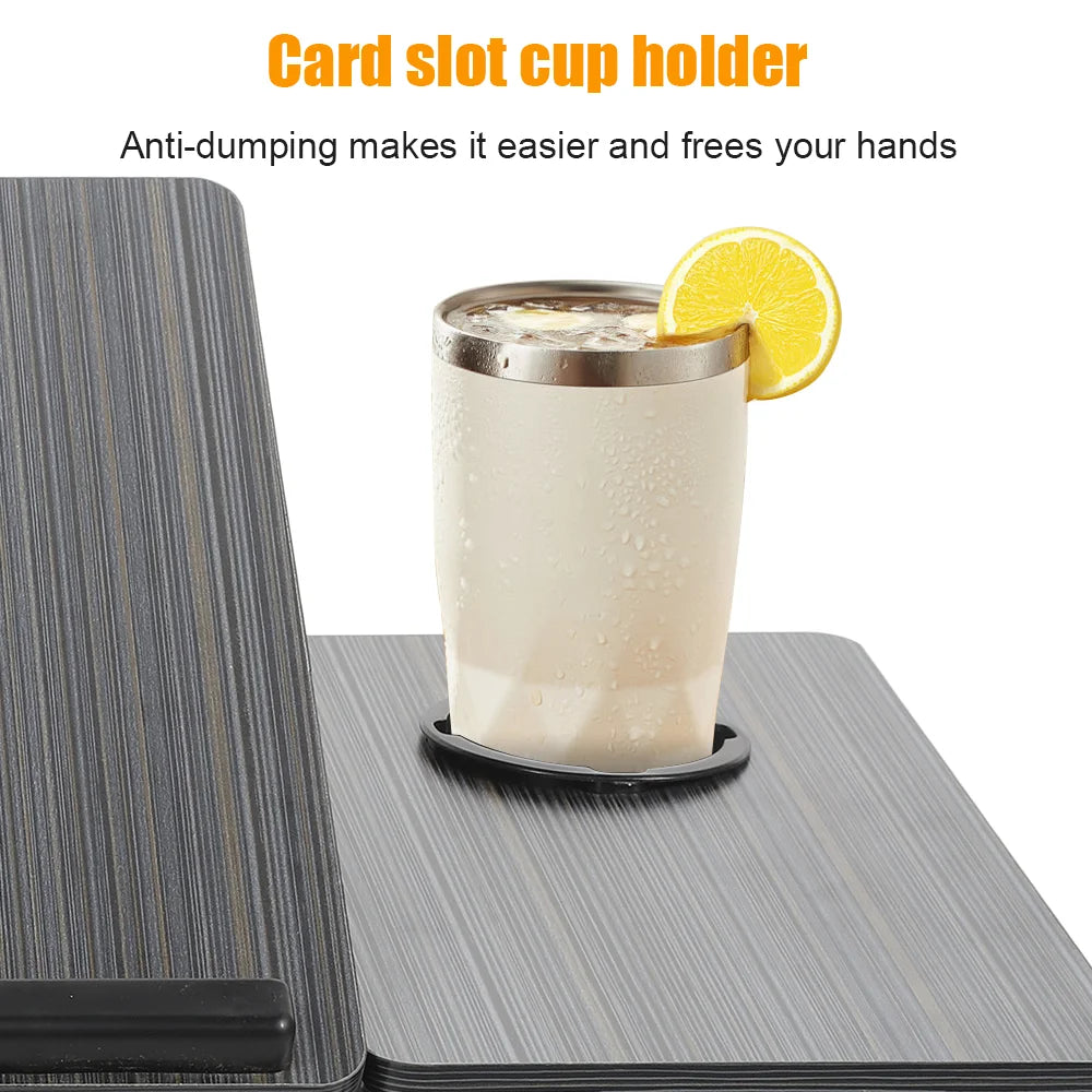 Portable Lazy Table Folding Computer Desk 5-Level Height Adjustment Folding Table for Sofa & Bed Dormitory Home Study Desk