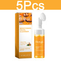HOYGI Turmeric Cleanser Foam Deep Cleansing Blackheads Removal Moisturizing Shrink Pores Oil Control Skin Purifying Care 100ml