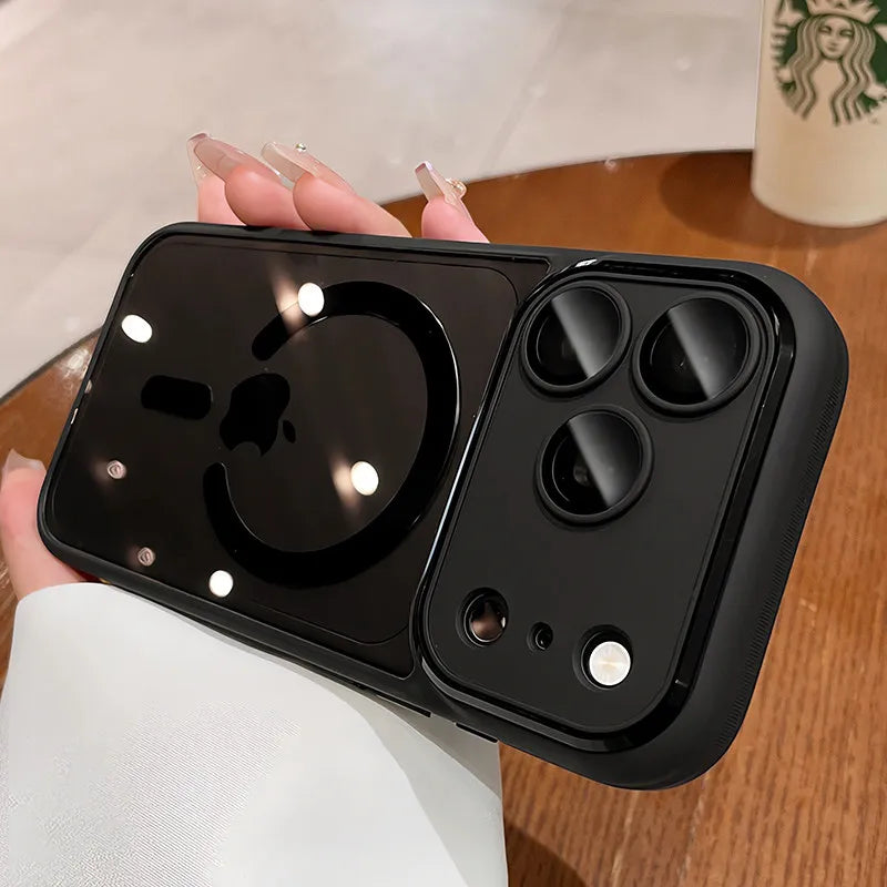 Luxury Armor Clear Magnetic Phone Case For iPhone 18 17 Pro Max 16 15 14 13 12 Magsafe Shockproof Bumper Hybrid Lens Matte Cover