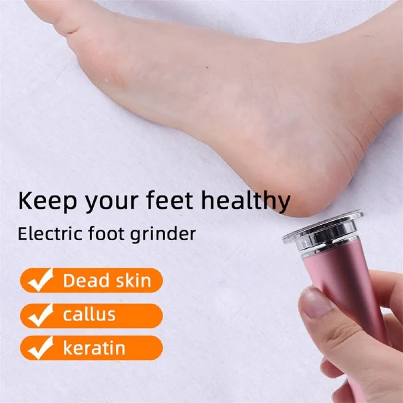 Electric Foot Callus Remover Electronic Foot Grinder Kit Pedicure Tool for Heel Dead Skin Care, Includes Replacement Sandpaper